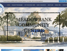 Tablet Screenshot of meadowbankcc.org.nz